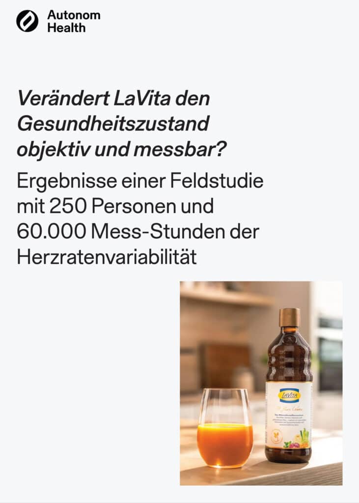 Zahlreiche Nahrungsergänzungsmittel werben mit mehr Energie und Vitalität – aber nur wenige können ihre Wirkung wissenschaftlich nachweisen. In Zusammenarbeit haben LaVita und Autonom Health nun demonstriert, wie sich eine optimale Mikronährstoffversorgung im Organismus manifestiert und objektiv erfassen lässt.