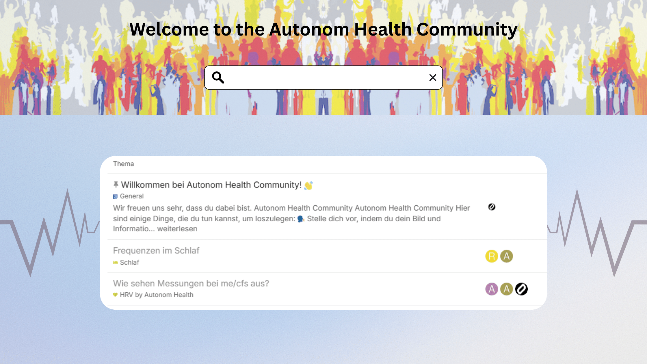 Welcome to the Autonom Health Community